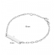 Armband Bar plaatje zilver,925 - 25268