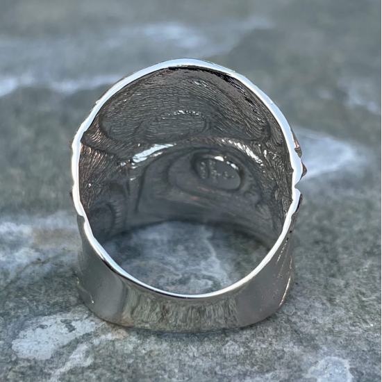 Bewerkte ring van sterling zilver - 25121