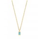 Gold Turquoise Drop Pen.Neckl.L - 25136