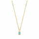 Gold Turquoise Drop Pen.Neckl.L - 25136