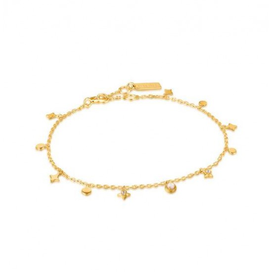 Gold star MOP Drop Anklet M enkelband - 25142