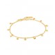 Gold star MOP Drop Anklet M enkelband - 25142