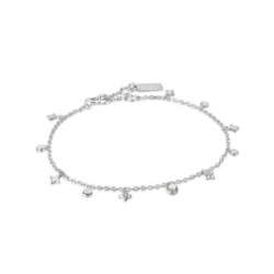 Silver star MOP Drop Anklet M - 25143