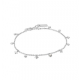 Silver star MOP Drop Anklet M - 25143