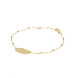 Armband Ovaal Plaatje zilver,925 - 25290
