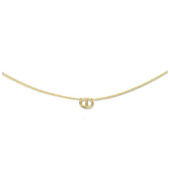 Jackie Marine necklace geelgoud 585 - 25524