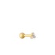 Gold T.Sparkle Barbell Single Ear S - 25152
