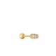 Gold spark.Gr.Barbell Single Ear S - 25154