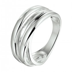 Zilveren fantasie ring - 25631