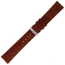 Morellato horlogeband, serie Bolle, Kroko print, gestikt, kleur bruin - 25161