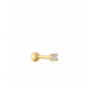 Gold sparkle Barbell Single ear S - 25176