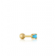 Gold Turq.Cab.barbell single Ear S - 25179