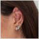 Silv.Turq.Cab.Barbell single Earring 3,5mm - 25180