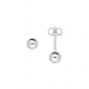 Bol oorstekers 4 mm zilver,925 - 25294