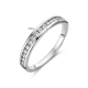 Zilveren ring met zirkonia. - 25481