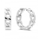Klapoorring RD 14*6mm zilver gerhodineerd. - 25491
