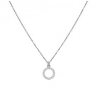 Collier Open Rondje CZ zilver - 25500