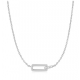 Glam Interlock Necklace M zilver - 25534
