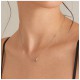 Glam Interlock Necklace M zilver - 25534