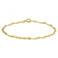 Geelgouden Gedraaide armband - 25556