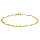 Geelgouden Gedraaide armband - 25556