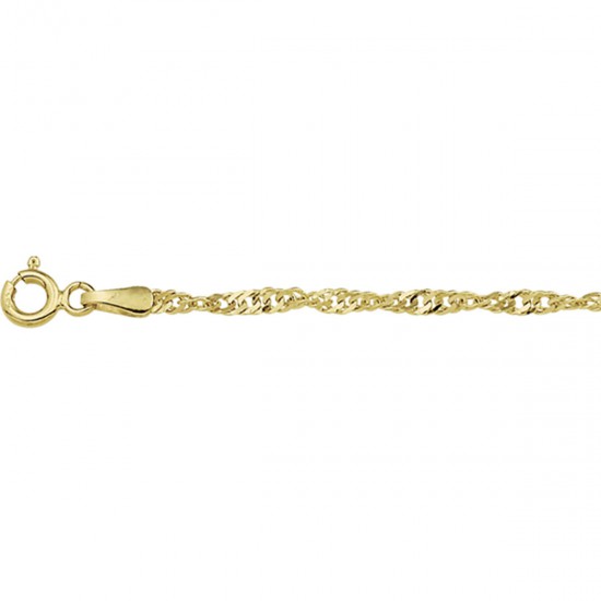 Geelgouden Gedraaide armband - 25556