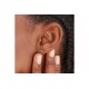 Teal Sparkle Emblem Stud Ear.S - 25559