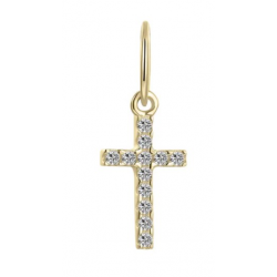 Gisser Gold Pendant 14 krt met zirkonia - 25589