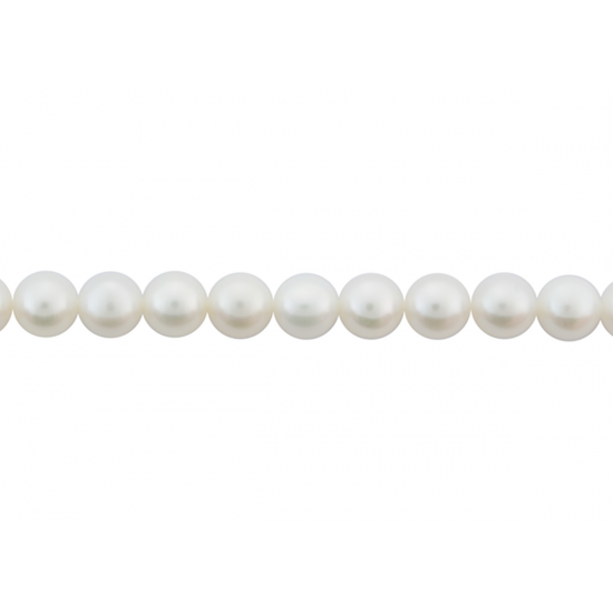 Zoetwaterparel collier wit - 25590