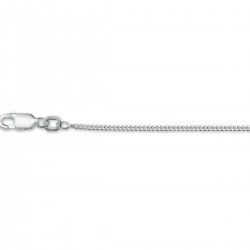 Zilveren lengte collier gourmette - 25604