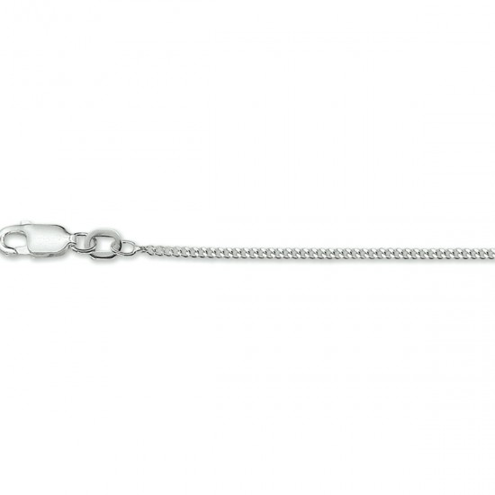 Zilveren lengte collier gourmette - 25604