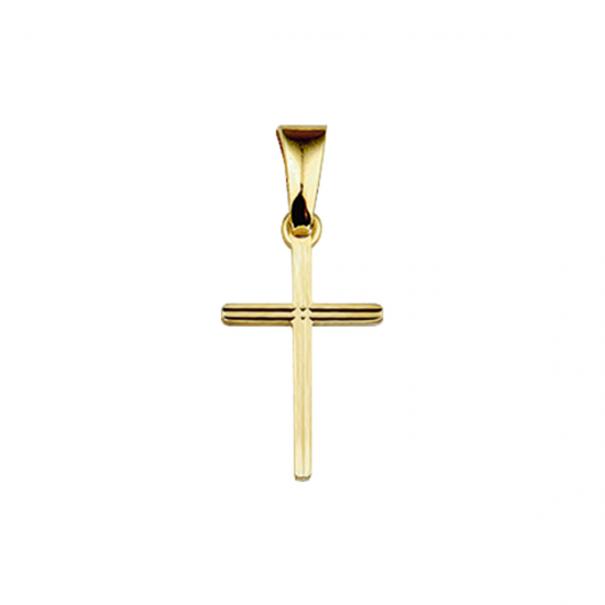 Geelgouden Kruis bedel - 25621