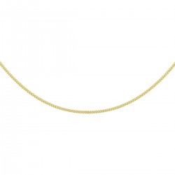 Geelgouden Gourmet collier 1,4 mm. 45cm - 25672