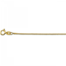 Geelgouden Gourmet collier 42cm - 25673