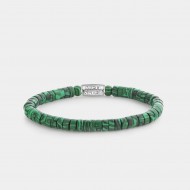 Rebel and Rose Slices, Malachite Greem 6mm L 19cm - 25738