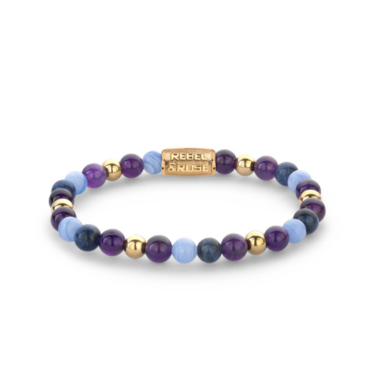 Rebel and Rose Are Violets Blue? 6mm 18ct yellow gold plated S - 25801