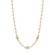 Gold Orb Link Chun.Ch.Necklace M - 25854