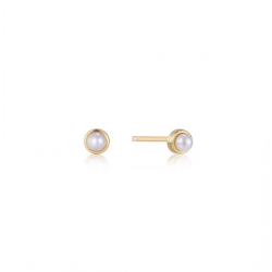 Ania Haye Pearl Cabochon Stud Earrings S - 25899