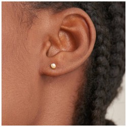 Ania Haye Pearl Cabochon Stud Earrings S - 25899