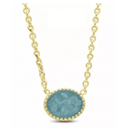 Zilver verguld pendant/chain included - 25909