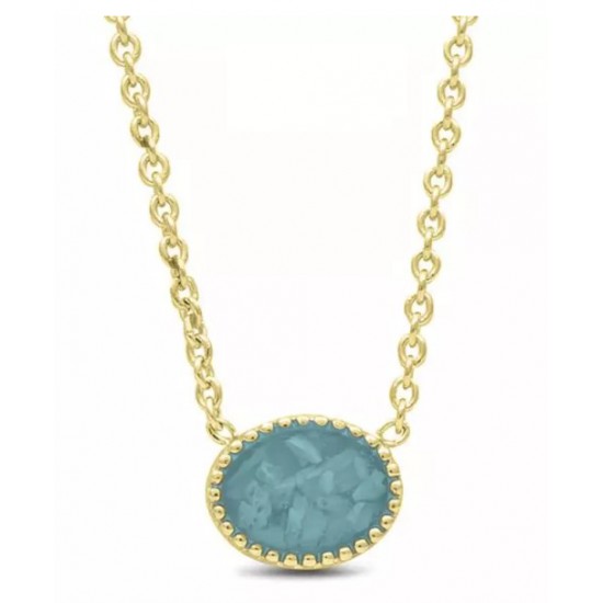 Zilver verguld pendant/chain included - 25909
