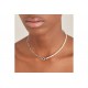 Pearl Chunky Link Chain Necklace L - 25919