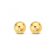 New Bling Goud 9NBG 0008 Oorknop Bol - Glad - 4mm - Goud - 25939