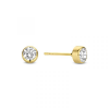 14KY earring with 4mm cz - 25948