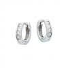 Kinderoorringen Wit CZ2,7x12mm 925 Rd - 26005