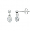 Kinderoorhanger Hart CZ 925 - 26010