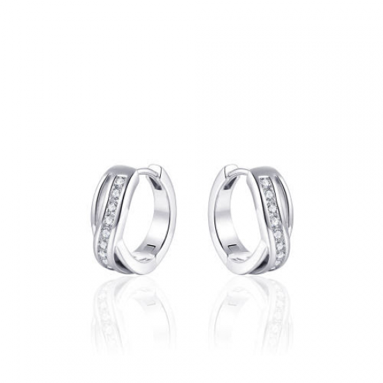 Oorringen met Zirkonia, Gisser Jewels - 26034