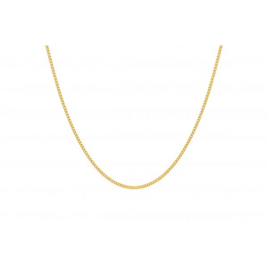 14krt gouden Gourmet collier. 1,4mm, 50cm. - 26054