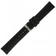 Morelatto lederen horlogeband 20mm glad gestikt zwart - 26086