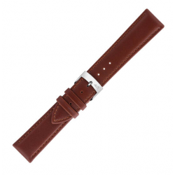 Mor PMX032KADJAR glad gestikt Tan 20mm donker bruin - 26135